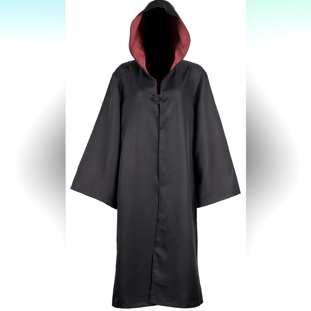 NWOT Unisex Adult Hooded Robe Cloak Knight Costume Cosplay Outfit, Size Medium